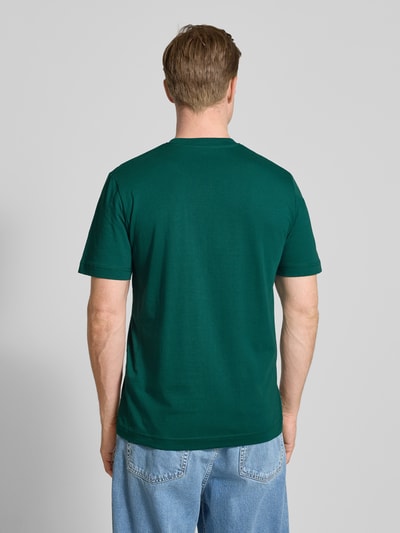 Tom Tailor Regular Fit T-Shirt aus reiner Baumwolle Dunkelgruen 5