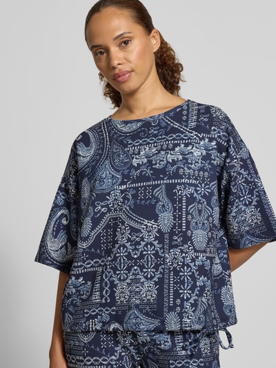 Christian Berg Woman Relaxed Fit Bluse aus Viskose-Mix Dunkelblau 3