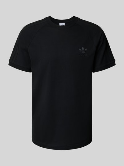 adidas Originals T-shirt met labelstitching en ronde hals Zwart - 2
