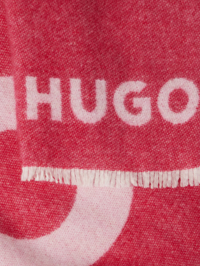 HUGO Schal mit Label-Prints Modell 'Alexie' Pink 2