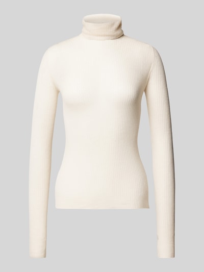 Patrizia Pepe Strickpullover mit Rollkragen Modell 'MAGLIA ESSENTIAL' Offwhite 2