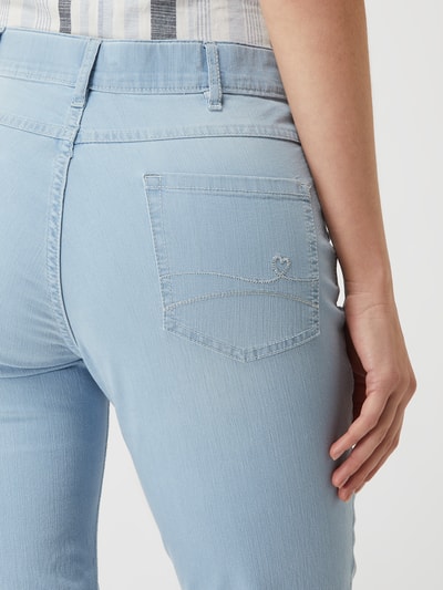 Zerres Straight Fit Jeans mit Stretch-Anteil Modell 'Greta' Hellblau 3