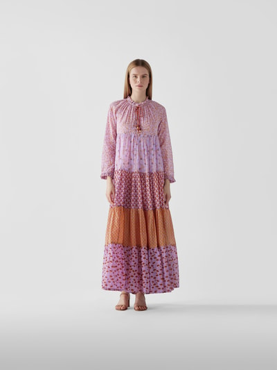 Yvonne S Maxikleid im Boho-Stil Violett 1