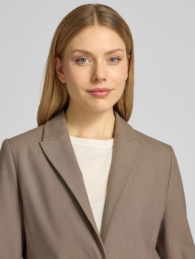 s.Oliver BLACK LABEL Slim Fit Blazer mit Viskose-Anteil Taupe 3