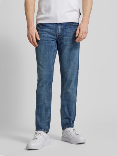 ALBERTO Regular fit jeans in 5-pocketmodel, model 'PIPE' Blauw - 4