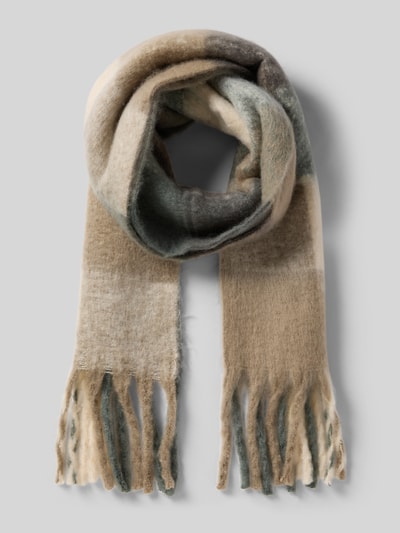 Vero Moda Sjaal met franjes, model 'IVY'  Rietgroen - 1