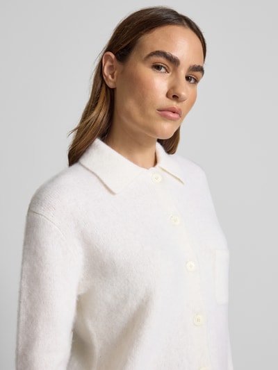 Herzensangelegenheit Strickjacke aus Kaschmir-Baumwoll-Mix Offwhite 3