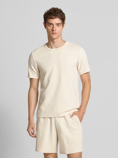 adidas Originals T-shirt met labelstitching Offwhite - 4