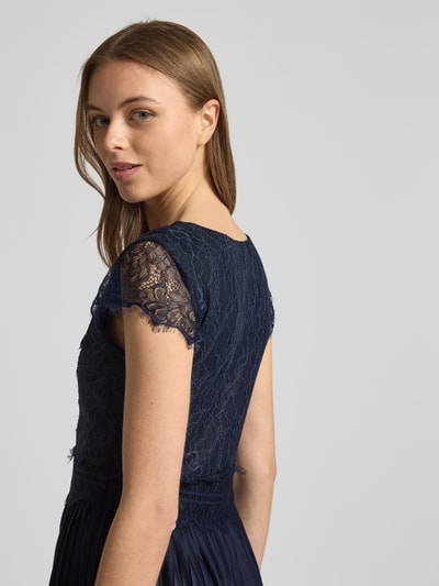 GUIDO MARIA KRETSCHMER WOMAN Avondjurk met etskanteffect, model 'Emelie' Marineblauw - 3