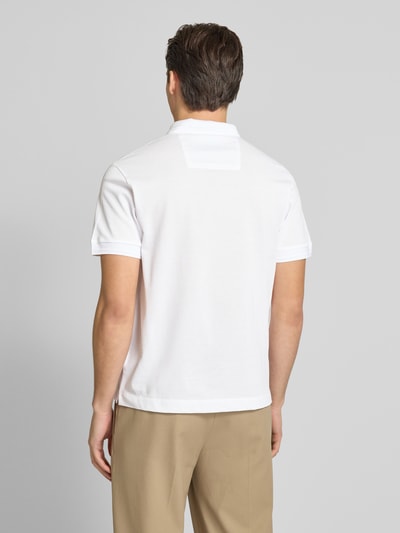 BOSS Regular fit poloshirt met logostitching, model 'Parris' Wit - 5