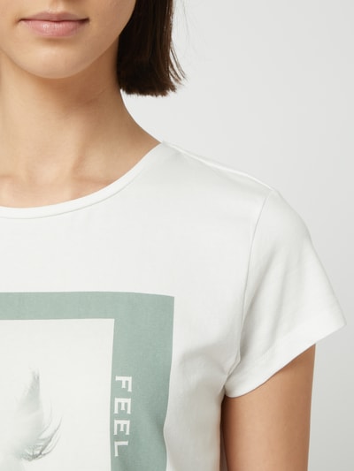 Broadway NYC T-Shirt mit Print Modell 'Charlize' Beige 3