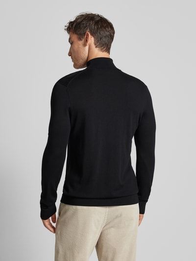 SELECTED HOMME Strickpullover aus Lanawolle Modell 'TRAY' Black 5