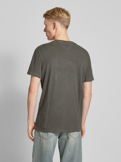 Tommy Jeans T-shirt met labelstitching Zwart - 5