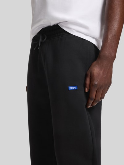 HUGO Blue Sweathose mit Logo-Patch Black 3