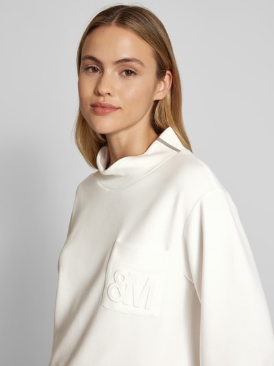 monari Sweatshirt mit Stehkragen Offwhite 3