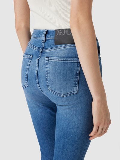 HUGO Skinny Fit Jeans mit Label-Patch Jeansblau 3