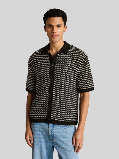 Tom Tailor Denim Regular Fit Poloshirt aus Baumwoll-Mix Black 4