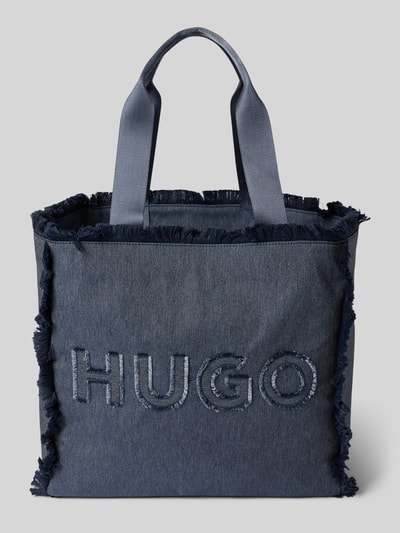 HUGO Tote Bag mit Label-Detail Jeansblau 2