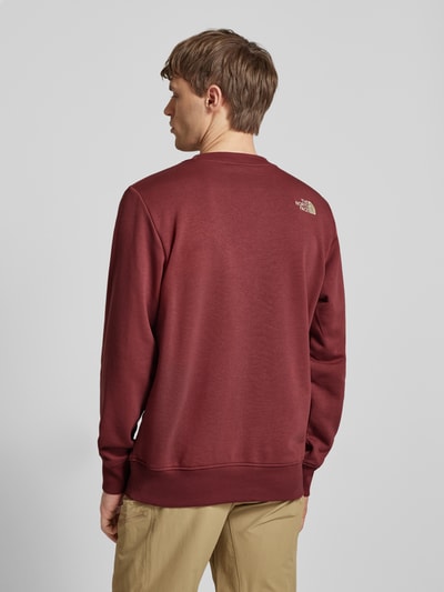 The North Face Sweatshirt mit Label-Stitching Modell 'DREW PEAK' Bordeaux 5