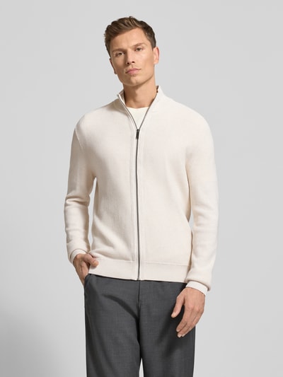 MCNEAL Strickjacke mit Reißverschluss Ecru Melange 4