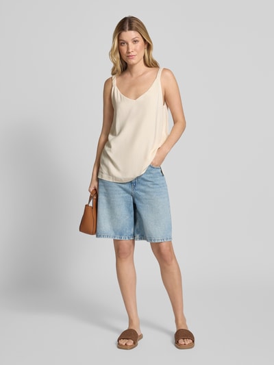 Soyaconcept Trägertop aus Viskose mit V-Ausschnitt Modell 'RADIA' Beige 1