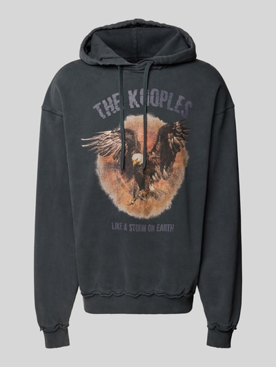 THE KOOPLES Hoodie mit Label-Print Black 1