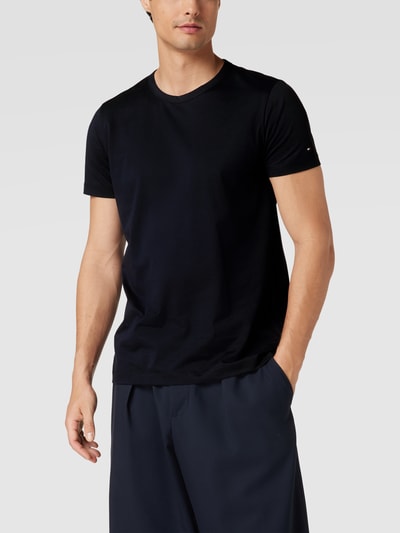 Tommy Hilfiger Tailored T-Shirt mit Logo-Stitching Marine 4