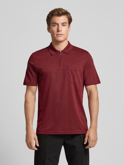 RAGMAN Regular fit poloshirt met borstzak Rood - 4