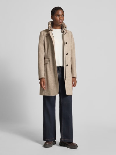 Gil Bret Mantel mit Stehkragen Beige Melange 1