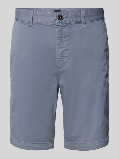 BOSS Orange Slim Fit Chinoshorts mit Gürtelschlaufen Blau 2