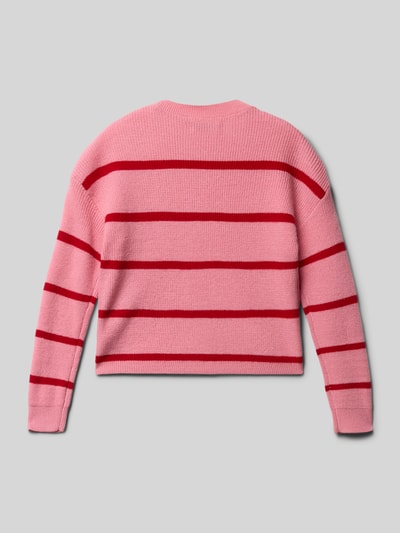 Only Regular fit gebreide pullover van viscosemix, model 'FRANCA' Roze - 3