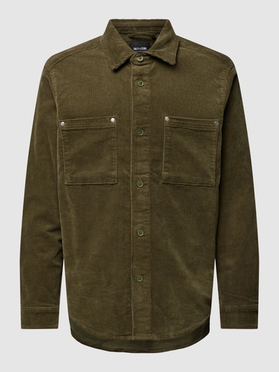 Only & Sons Overshirt aus Cord Modell 'TRACK' Oliv 2