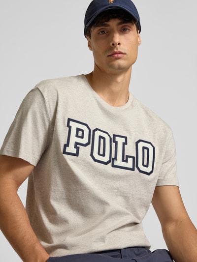 Polo Ralph Lauren Classic Fit T-Shirt mit Label-Stitching Hellgrau Melange 3