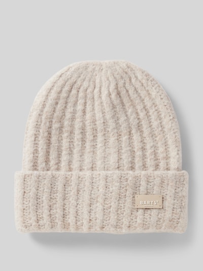 Barts Beanie met labelpatch, model 'Mella' Offwhite - 1