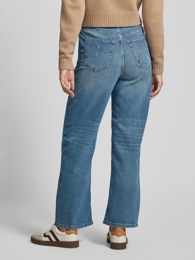 Marc O'Polo Regular length wide fit jeans met steekzakken opzij, model 'LUMA' Jeansblauw - 5