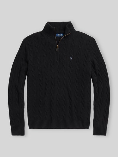 Polo Ralph Lauren Regular fit schipperstrui van mix van wol en kasjmier Zwart - 2