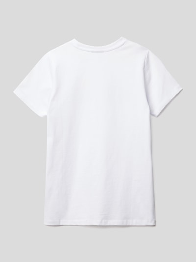 Ellesse T-shirt z nadrukiem z logo Biały 3