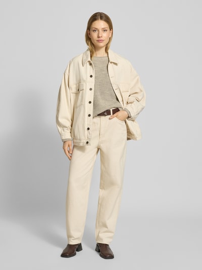 American Vintage Jeansy z wpuszczanymi kieszeniami model 'SNOPDOG' Écru melanż 1