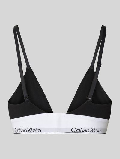 Calvin Klein Underwear Triangel-BH mit Logo-Bund und Spaghettiträgern Black 3