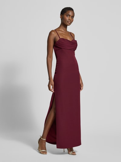 Laona Abendkleid mit Herz-Ausschnitt Dunkelrot 1