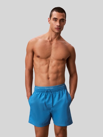 Calvin Klein Underwear Badeshorts mit Logo Bund Jeansblau 4