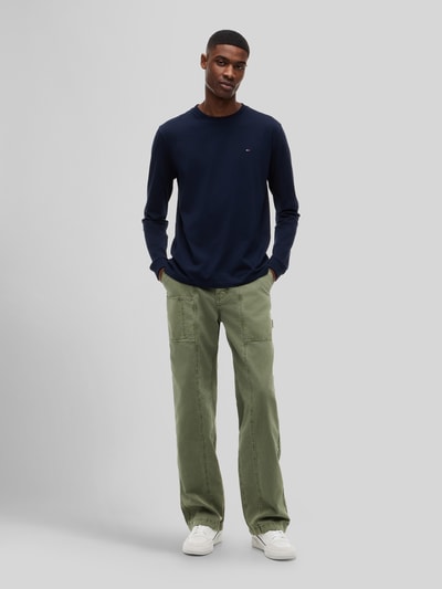 Tommy Jeans regular fit shirts met lange mouwen van puur katoen in set van 2 Marineblauw - 1