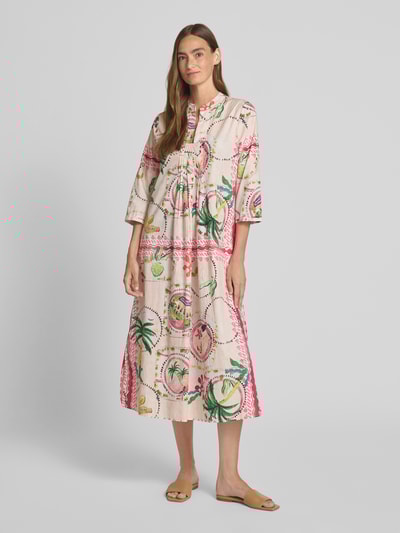 Emily Van den Bergh Midikleid mit Eingrifftaschen Sand 4