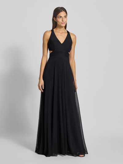 TROYDEN COLLECTION Abendkleid mit V-Ausschnitt Black 4