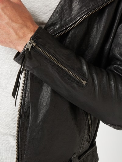 Tigha Lederjacke im Biker-Look Black 4