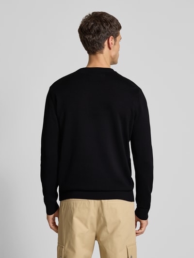 Armedangels Regular Fit Strickpullover aus reiner Baumwolle Modell 'LOUKAA' Black 5
