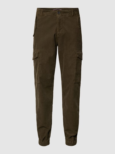 Tommy Hilfiger Cargohose aus Cord Oliv 1