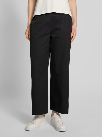 MAC Straight Leg Stoffhose mit verkürztem Schnitt Modell 'CHiara' Black 4