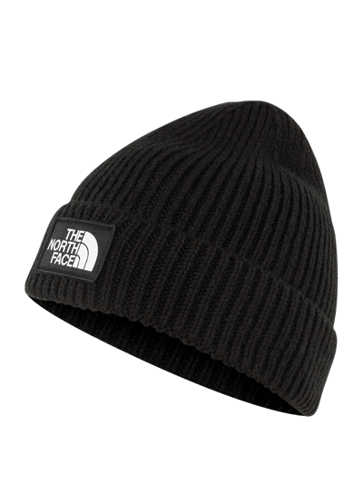 The North Face Beanie mit Logo-Badge  Black 1