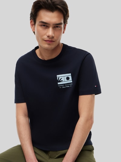 Tommy Hilfiger Regular Fit T-Shirt aus reiner Baumwolle Marine 3